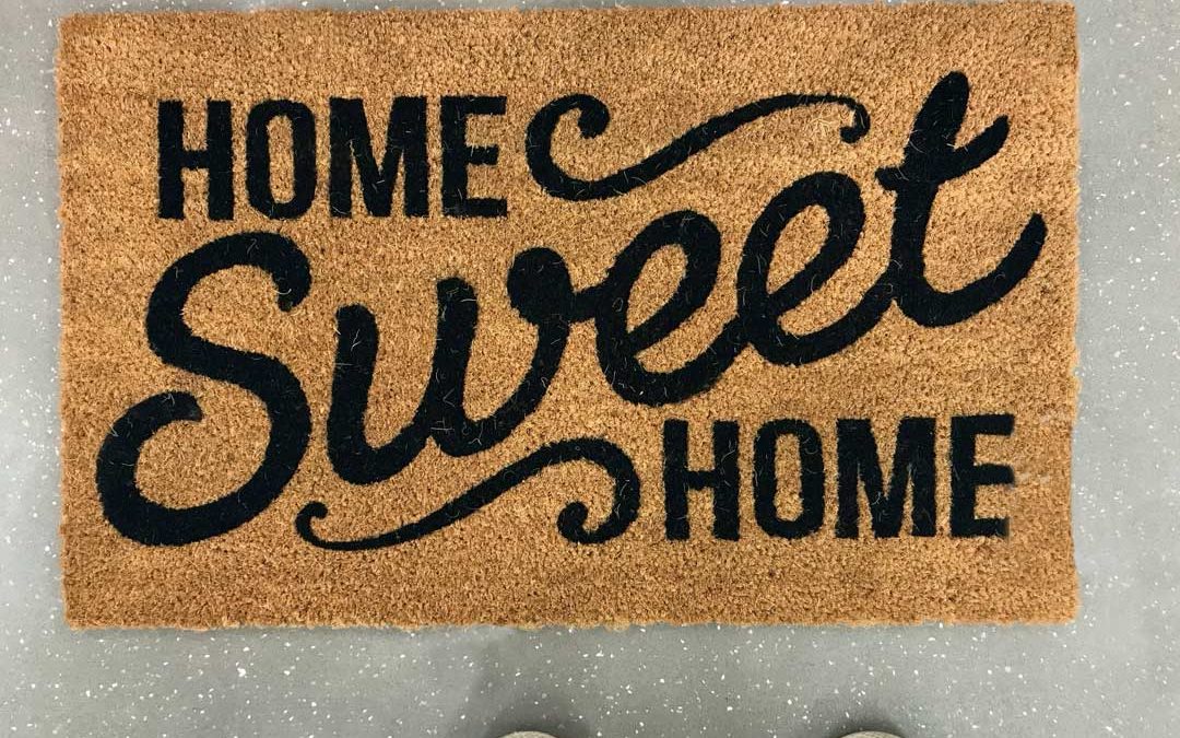 home sweet home welcome mat maximize space in home