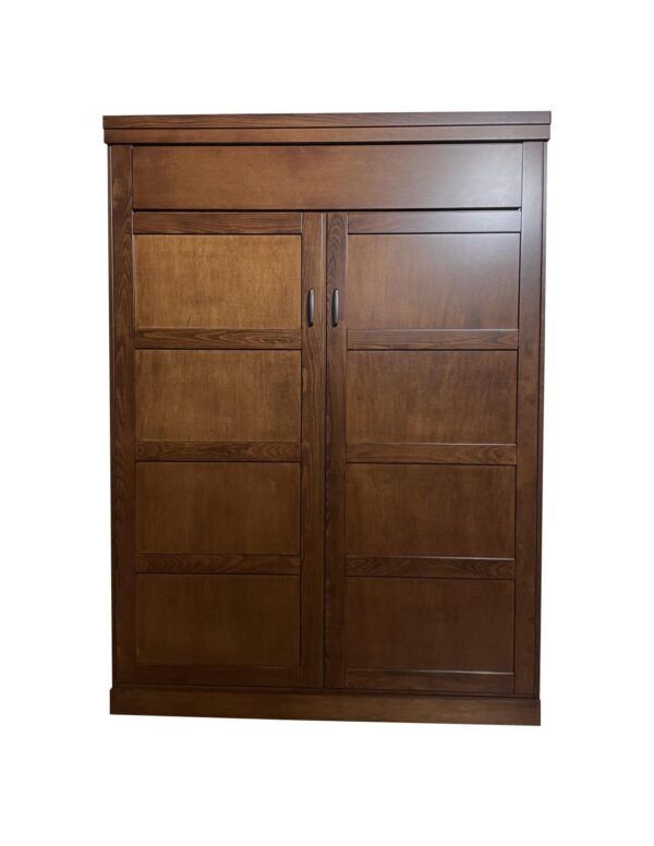 Nantucket Wallbed with caramel finish - front view
