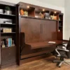 Euro Desk Bed with Hutch - Closed