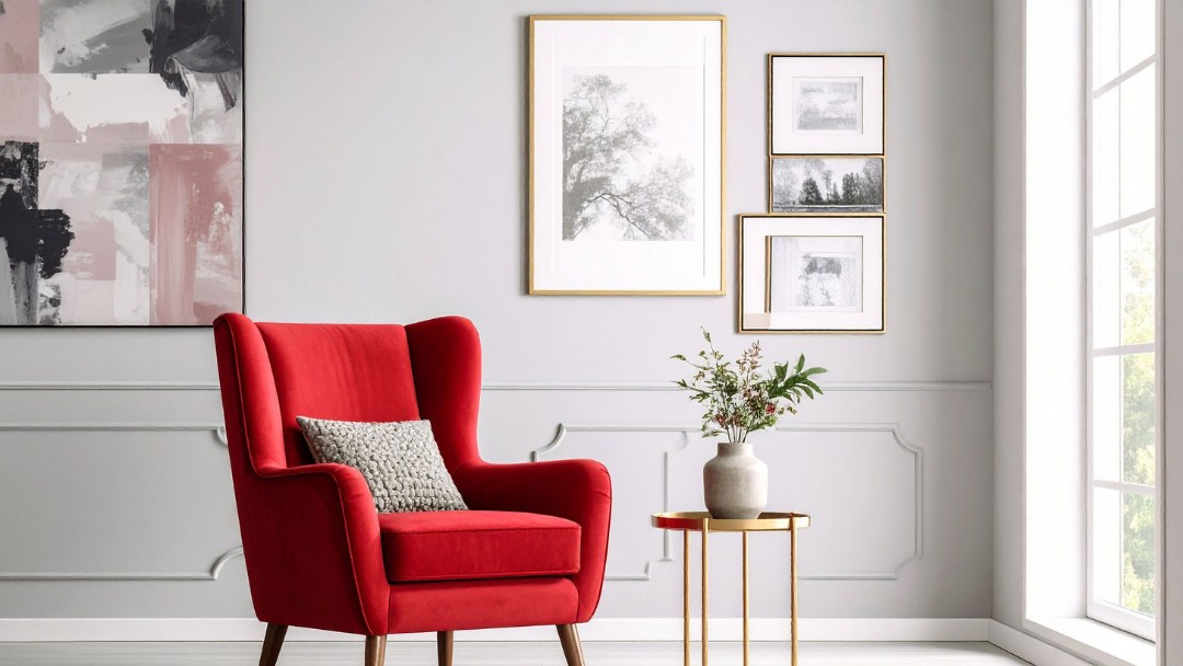 Red Chair Classic Interior Design | Horizontal Murphy Bed | Wallbeds n More
